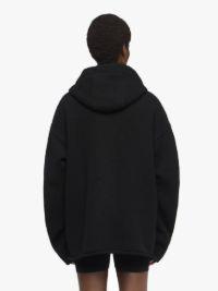 ANCHOR LOGO HOODIE WITH ZIP in black | JW Anderson US  Product Image