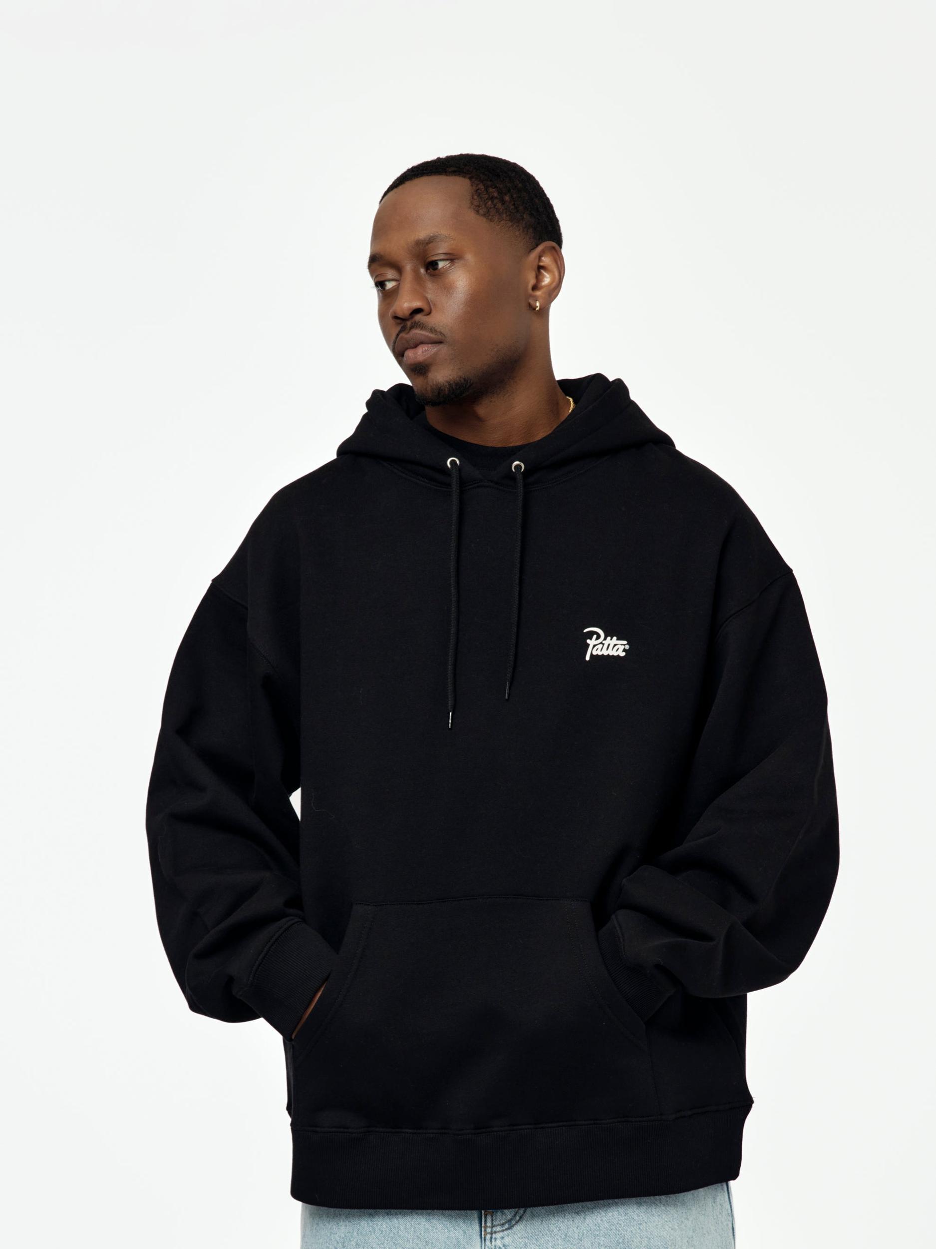 Bark Boxy Hooded Sweater (Black) Product Image