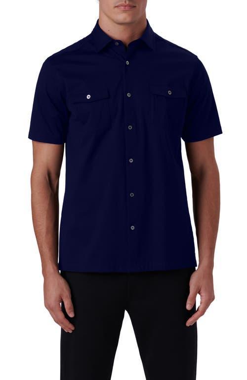 Mens OoohCotton Short-Sleeve Shirt with Chest Pockets Product Image