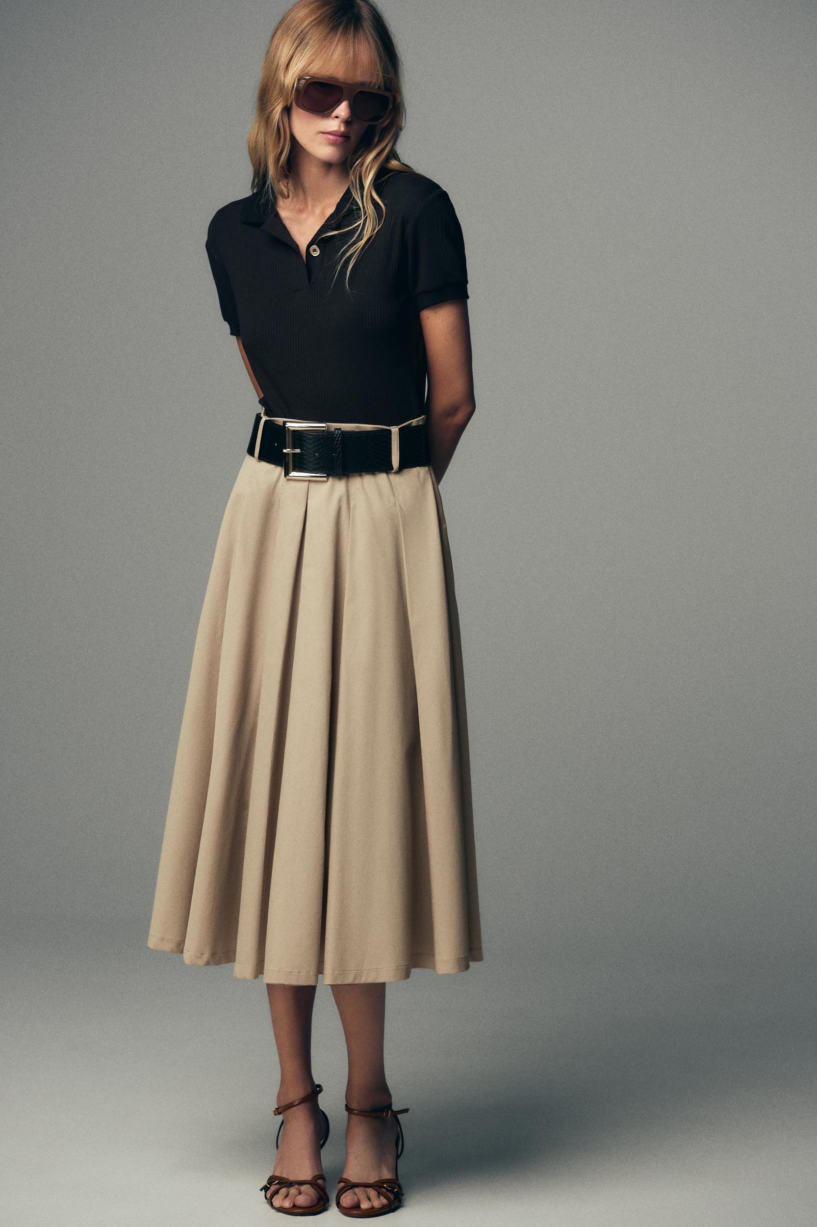 COMBINATION BELTED DRESS Product Image