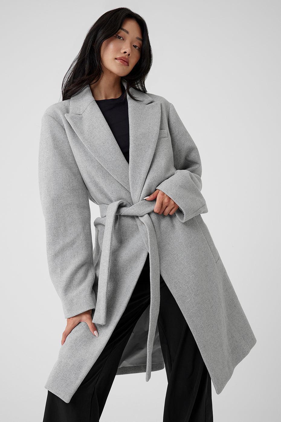 Wool Gameday Overcoat - Athletic Heather Grey Female Product Image