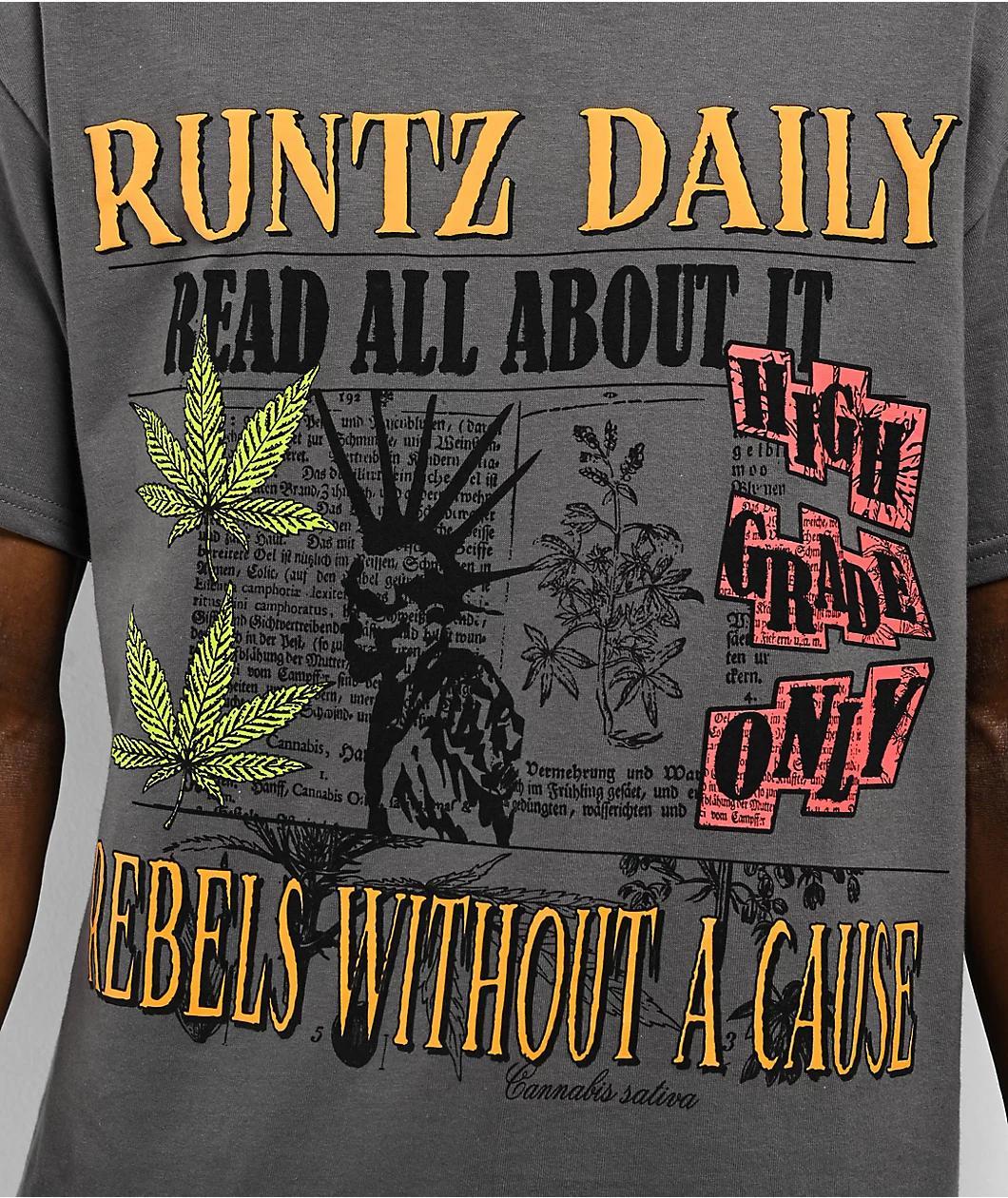 Runtz Daily Charcoal T-Shirt Product Image