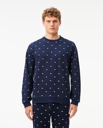Crocodile Print Loungewear Sweatshirt Product Image