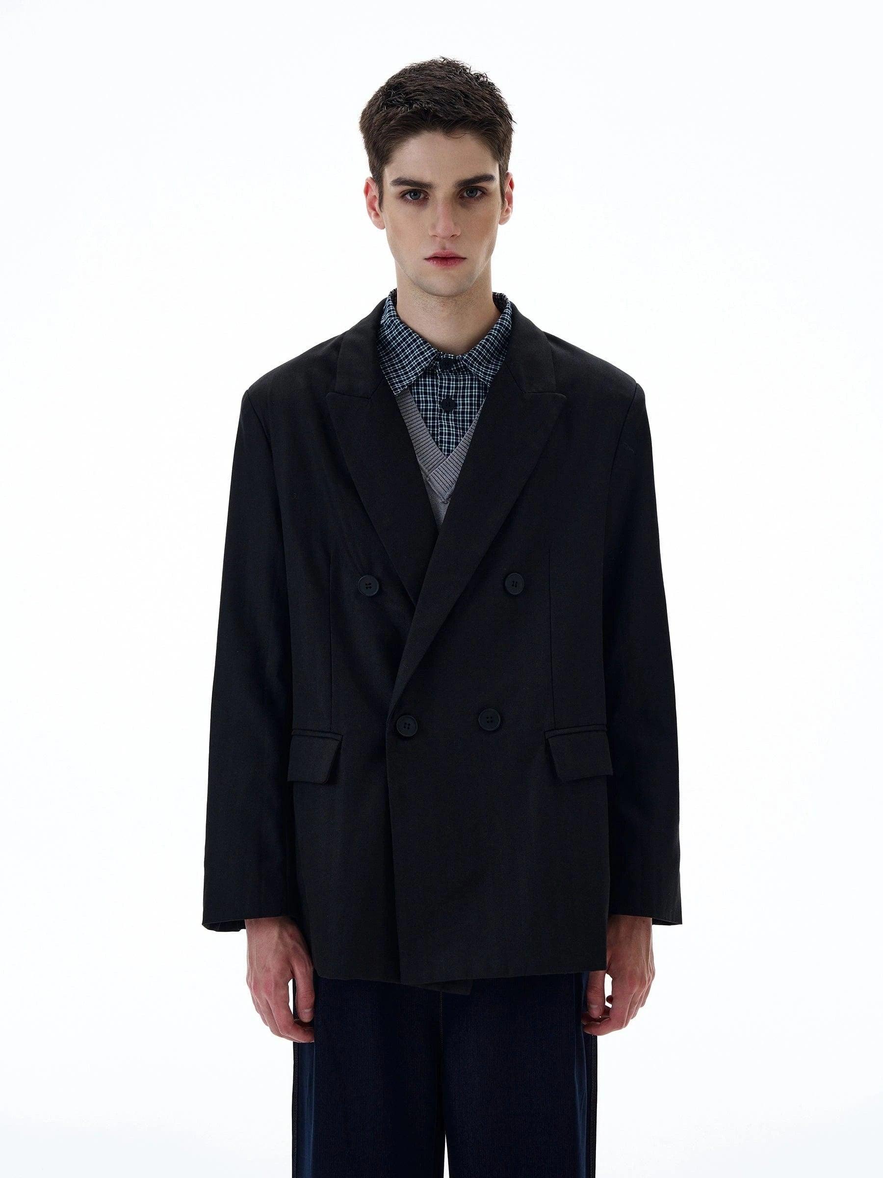 RT No. 20011 BLACK SUIT BLAZER JK Product Image