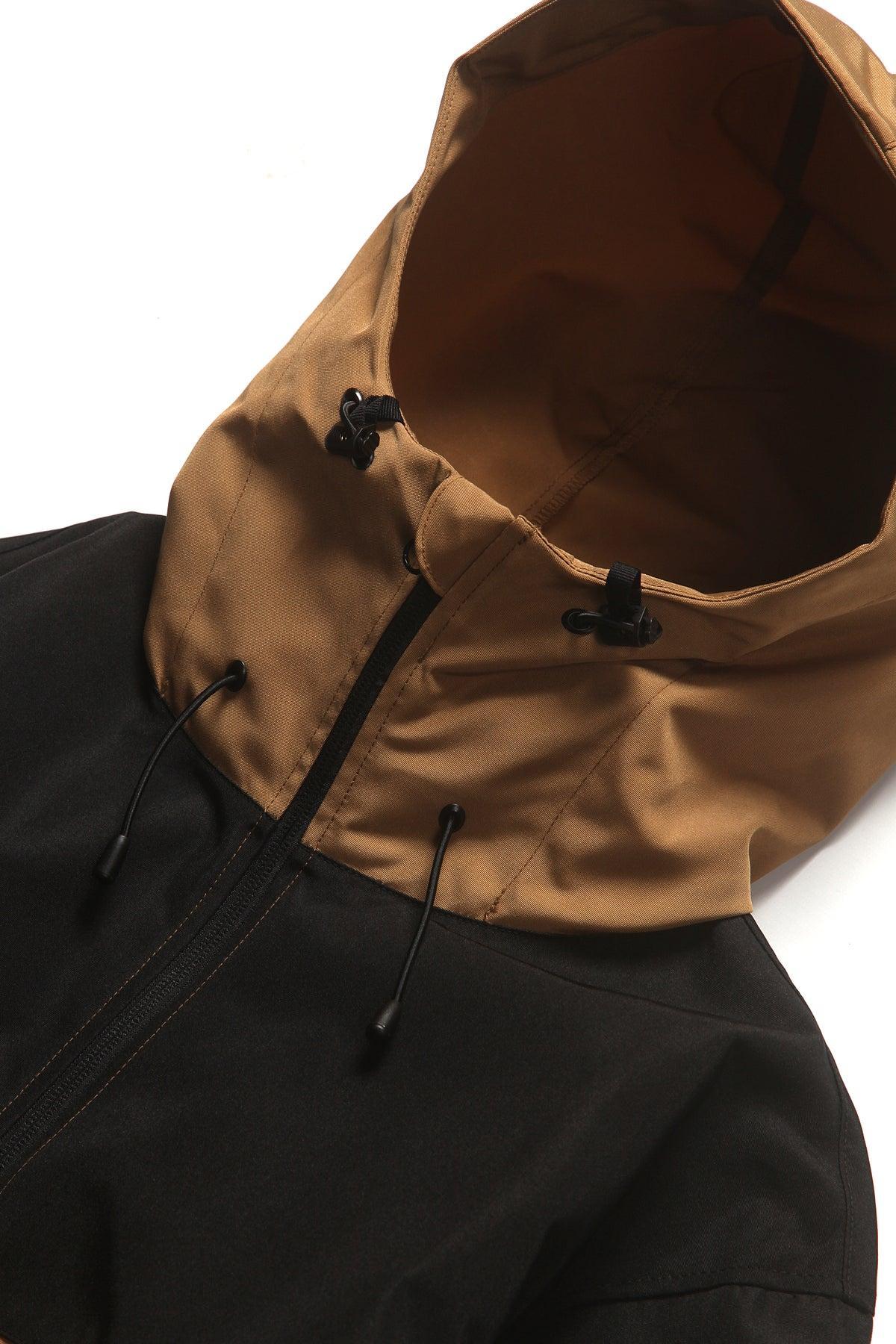 United Athle - 7489 Two Tone Shell Parka - Tan/Black Product Image