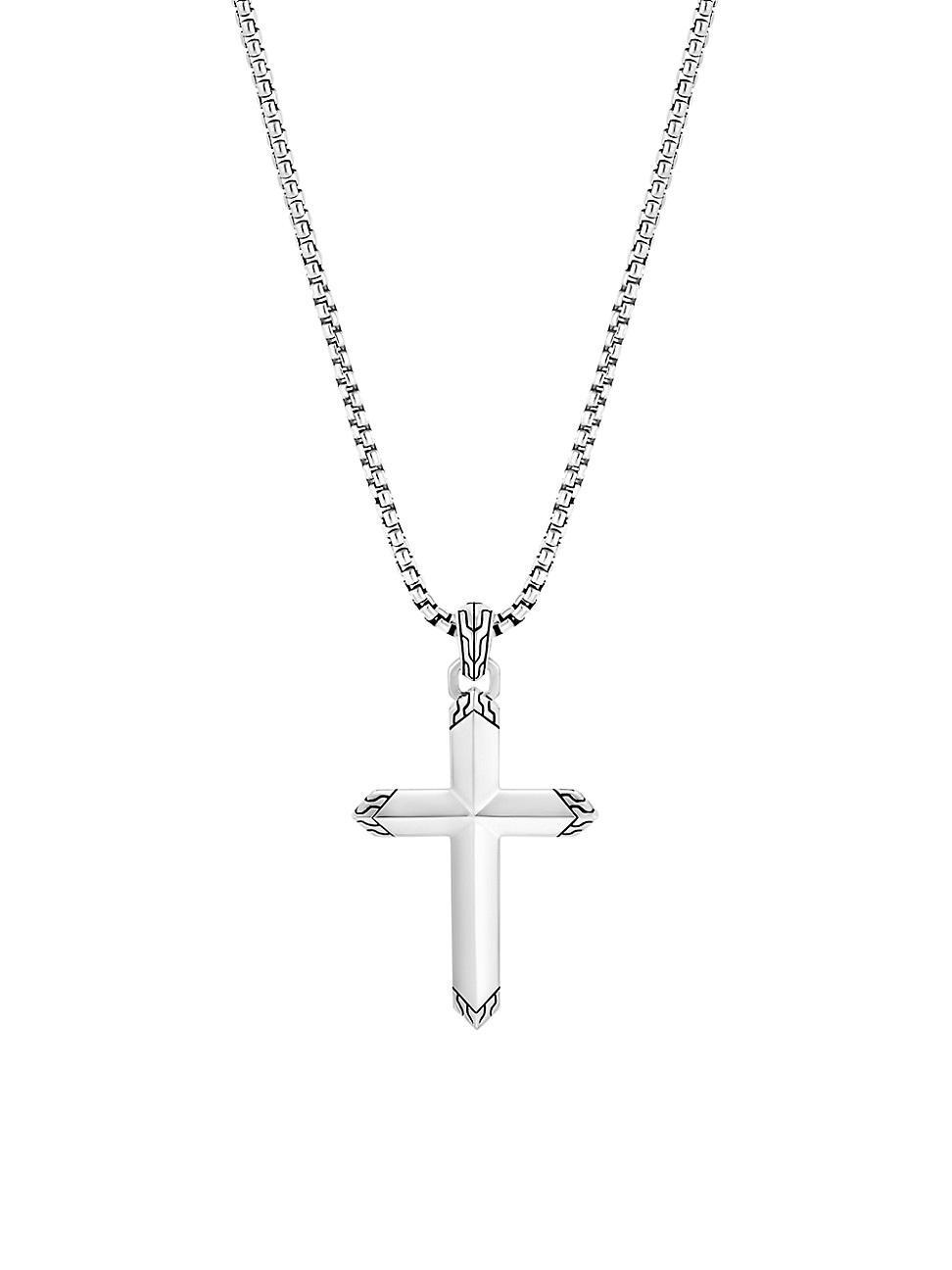 John Hardy Sterling Silver Classic Chain Cross Pendant Necklace, 26 Product Image