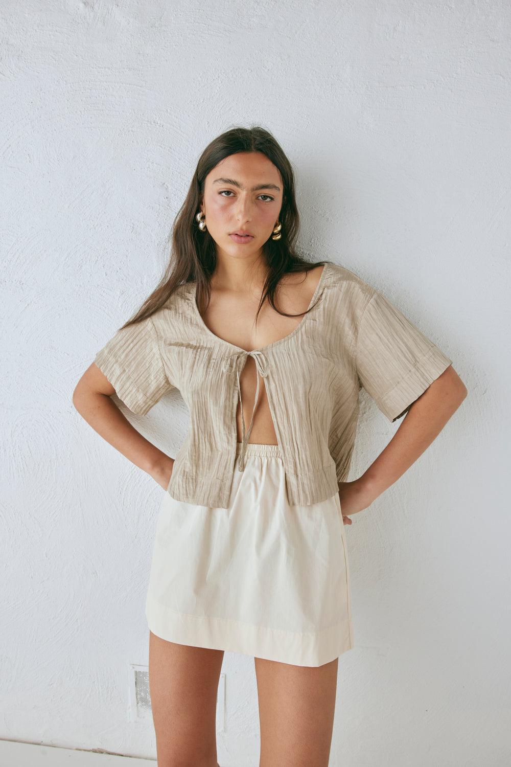 Elka Mini Skirt Cream Product Image