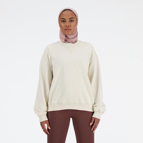 New Balance New Balance Women's Athletics French Terry Crew (Linen) Women's Clothing Product Image