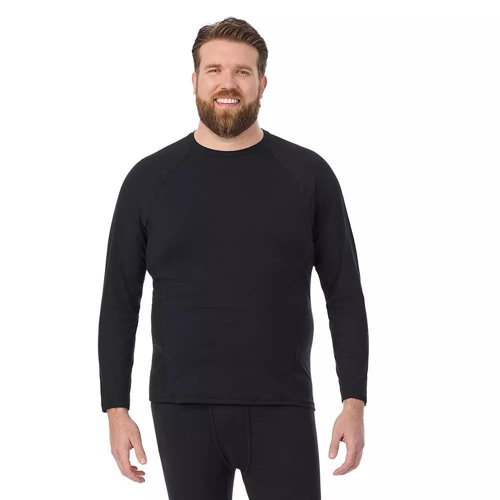 Big & Tall Cuddl Duds® Midweight ClimateSport Performance Base Layer Crew Top, Men's, Size: 2XLT, Black Product Image
