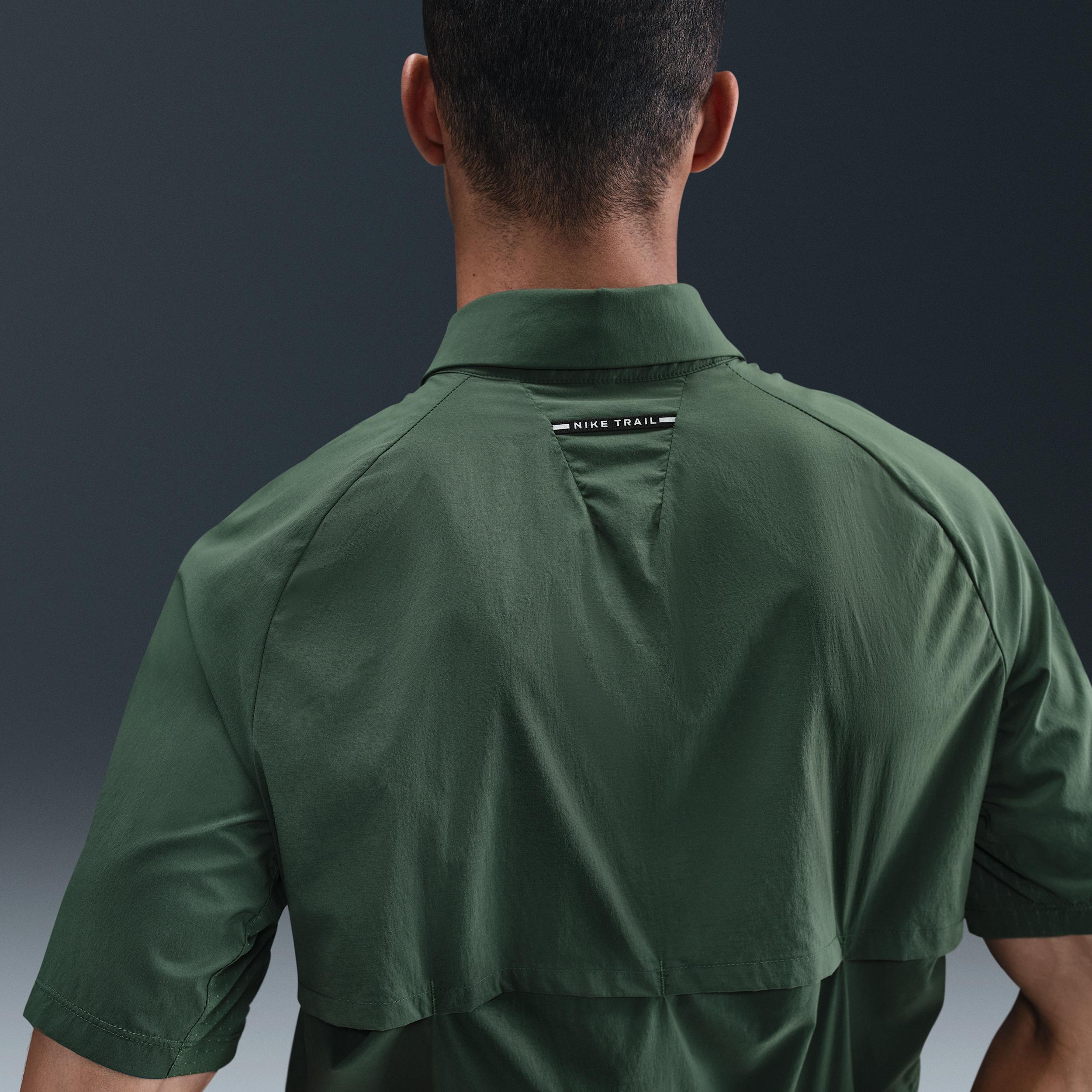 Nike Trail Men's Dri-FIT UV Running Button-Up Shirt Product Image