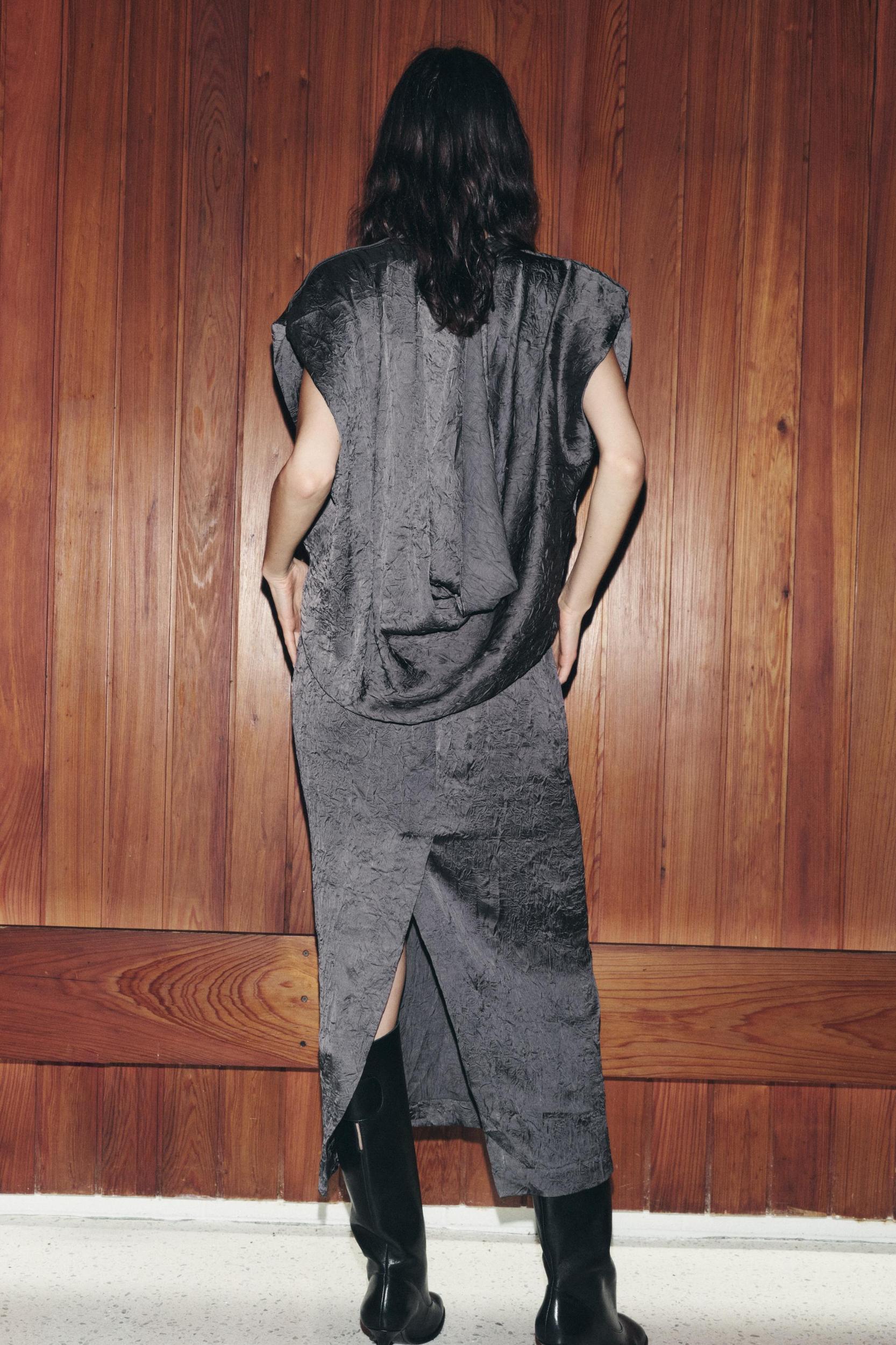 WRINKLE LOOK DRESS ZW COLLECTION Product Image