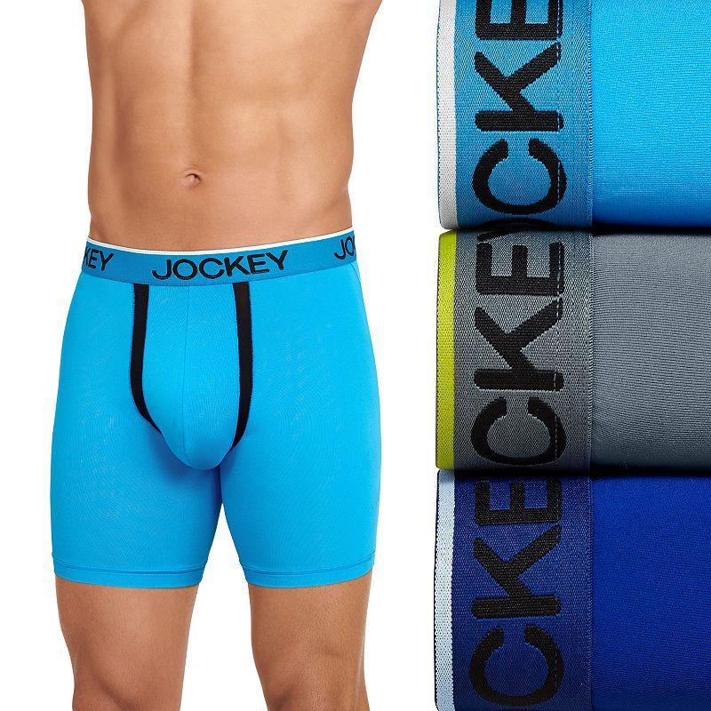 Mens Jockey 3-Pack Chafe Proof Pouch Microfiber 6 Boxer Brief Product Image