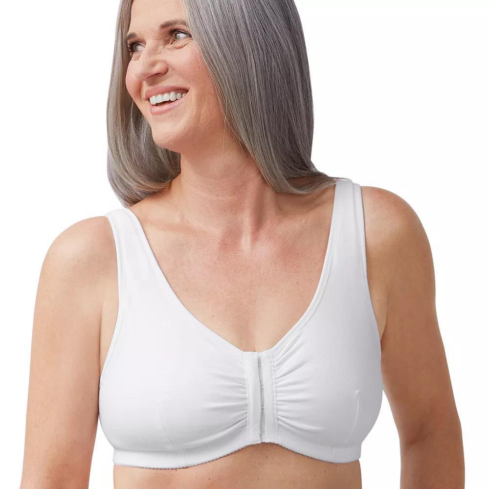 Amoena Mastectomy Bra: Fleur Wireless Front Closure, Women's, Size: 2XL A/B, White Product Image