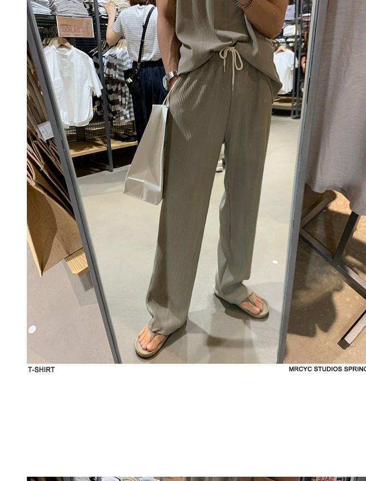 Plain Tank Top / Sweatpants Product Image