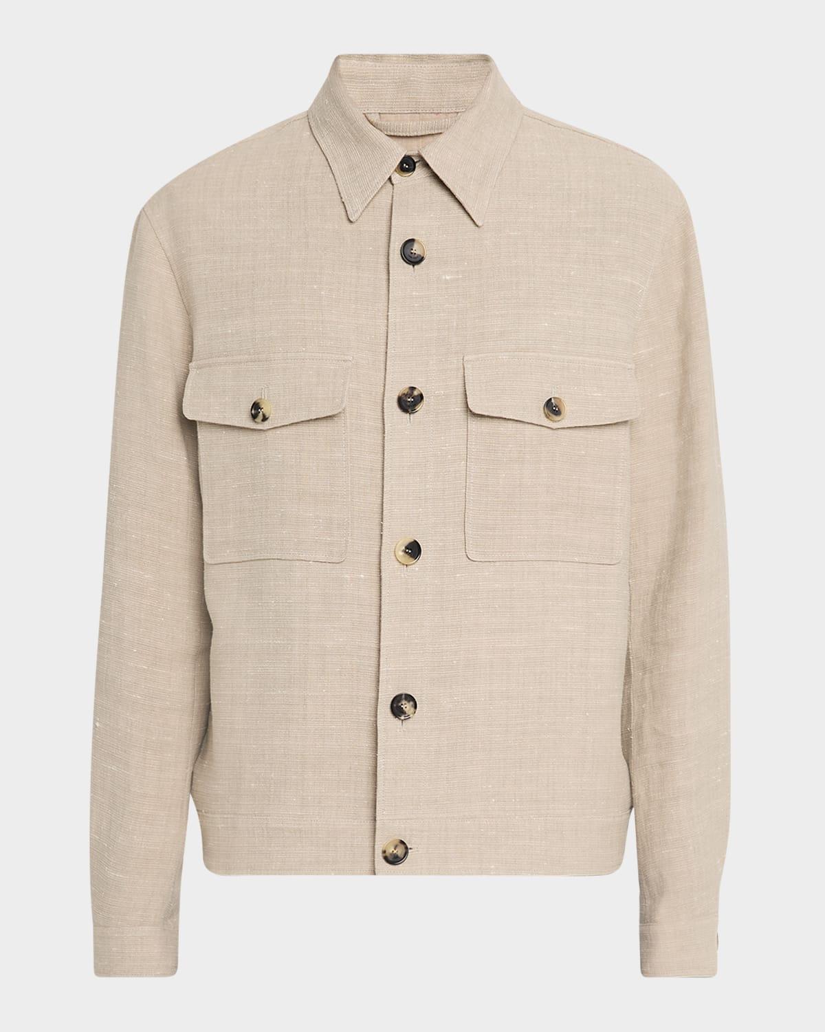Men's Clem Summer Linen and Silk Blouson Product Image