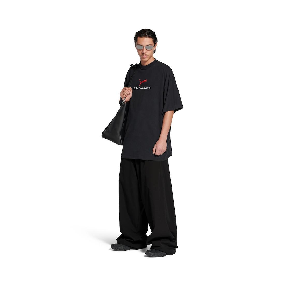 Men's Uniform Merch Oversized T-shirt in Black Faded Product Image