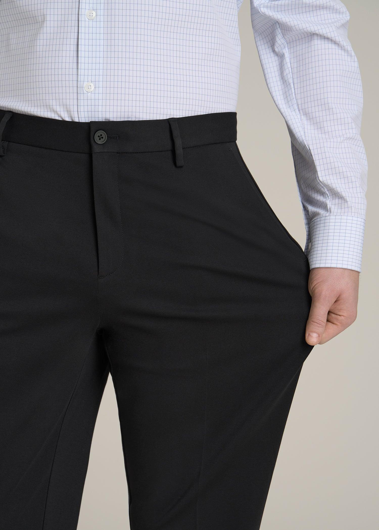 Flex Tech Suit Pants for Tall Men in Black Product Image