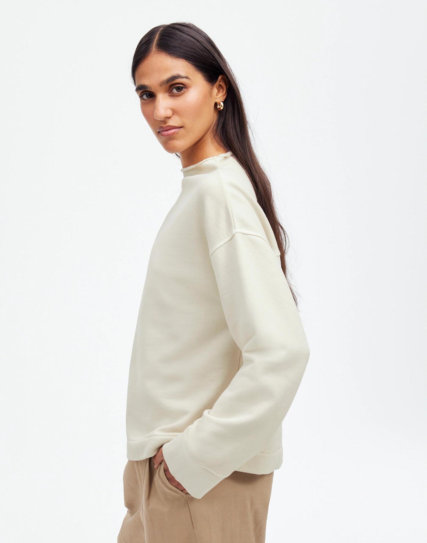 Long-Sleeve Funnel-Neck Sweatshirt Product Image