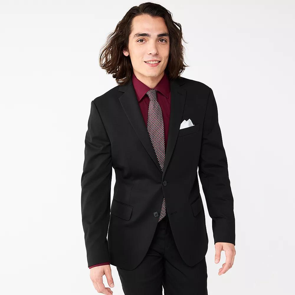 Men's Apt. 9® Premier Flex Performance Slim-Fit Washable Suit Jacket, Size: 46 - Regular, Black Product Image