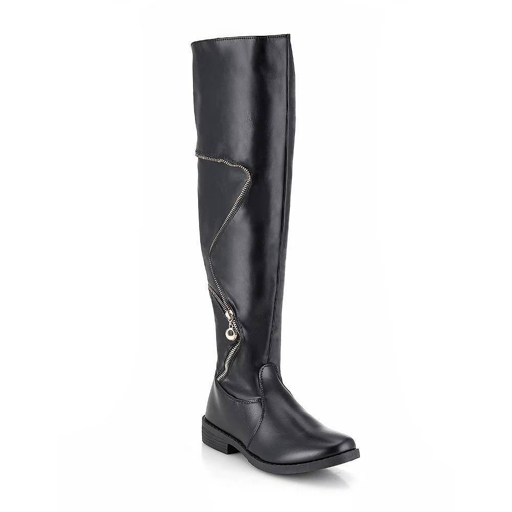 Henry Ferrera B903 Women's Knee-High Boots, Size: 7.5, Black Product Image