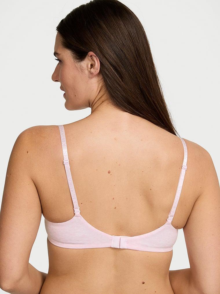 Cotton Logo Hardware Lightly Lined Demi Bra Product Image