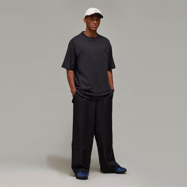 adidas Y-3 Mesh 3-Stripes Short Sleeve Tee Black L Mens Product Image