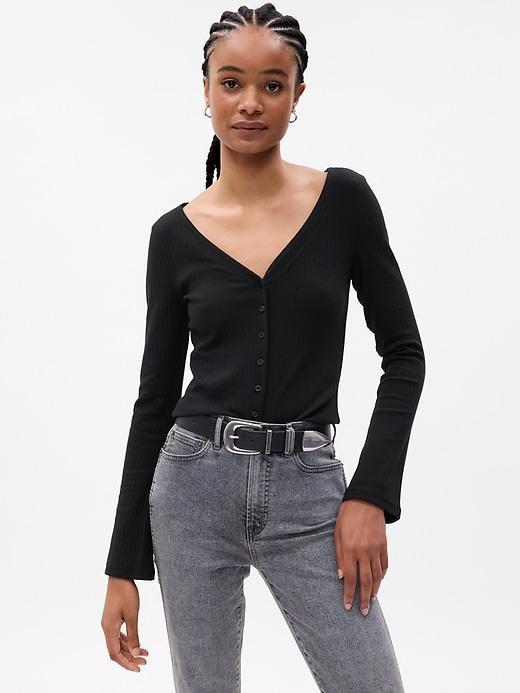 Modern Rib Cardigan Product Image