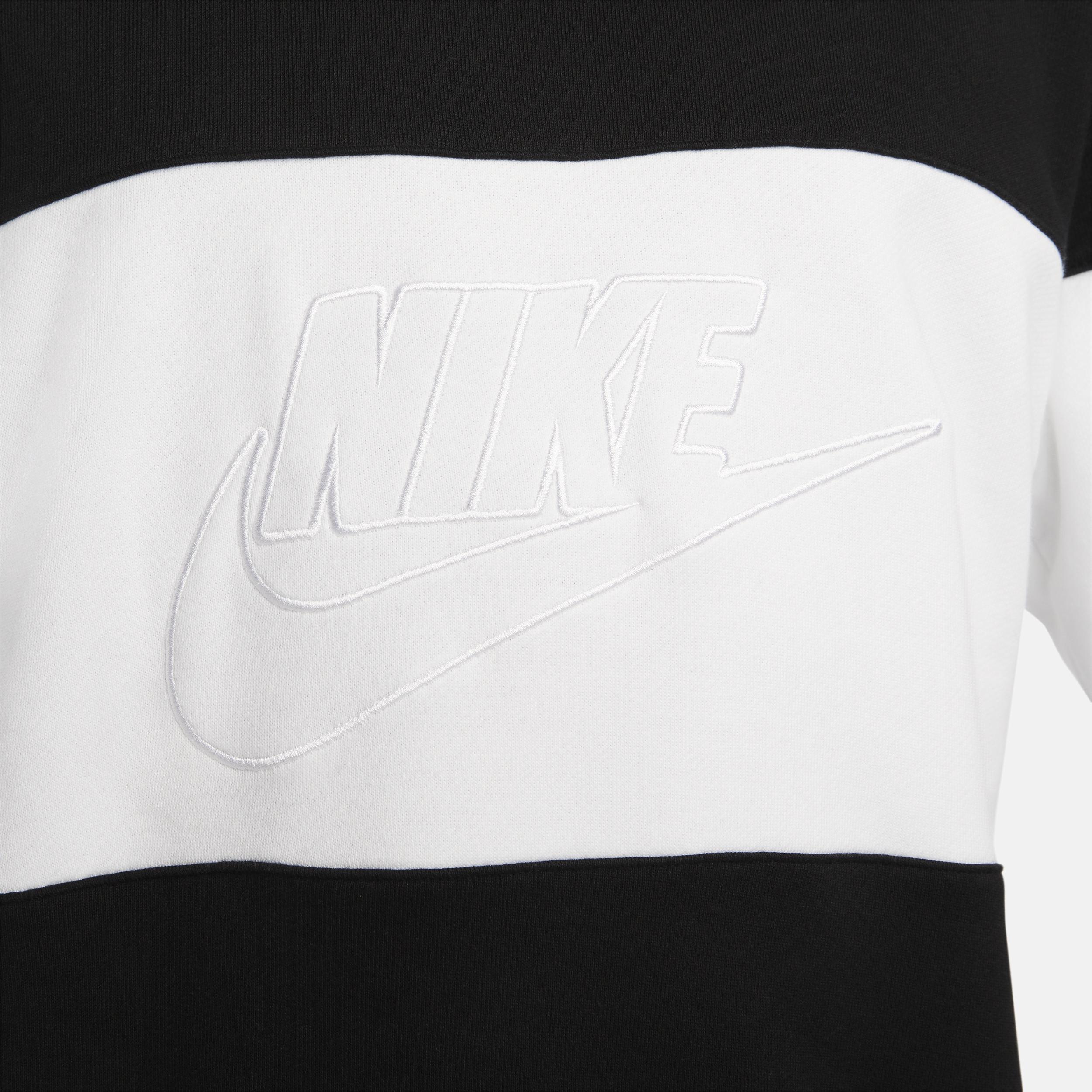 Nike Men's Club French Terry Color-Blocked Crew Product Image