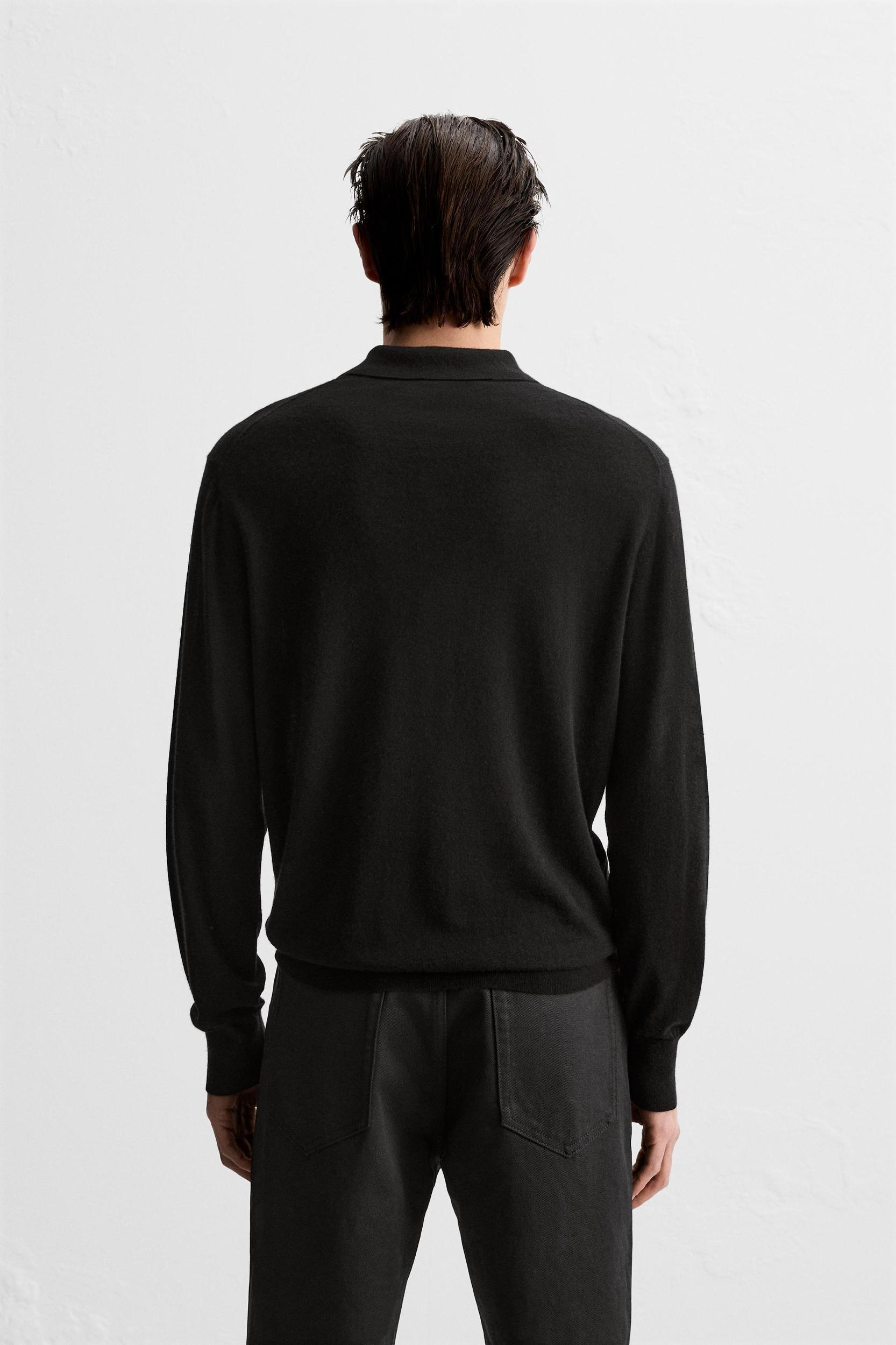 WOOL - CASHMERE LIGHTWEIGHT KNIT POLO Product Image