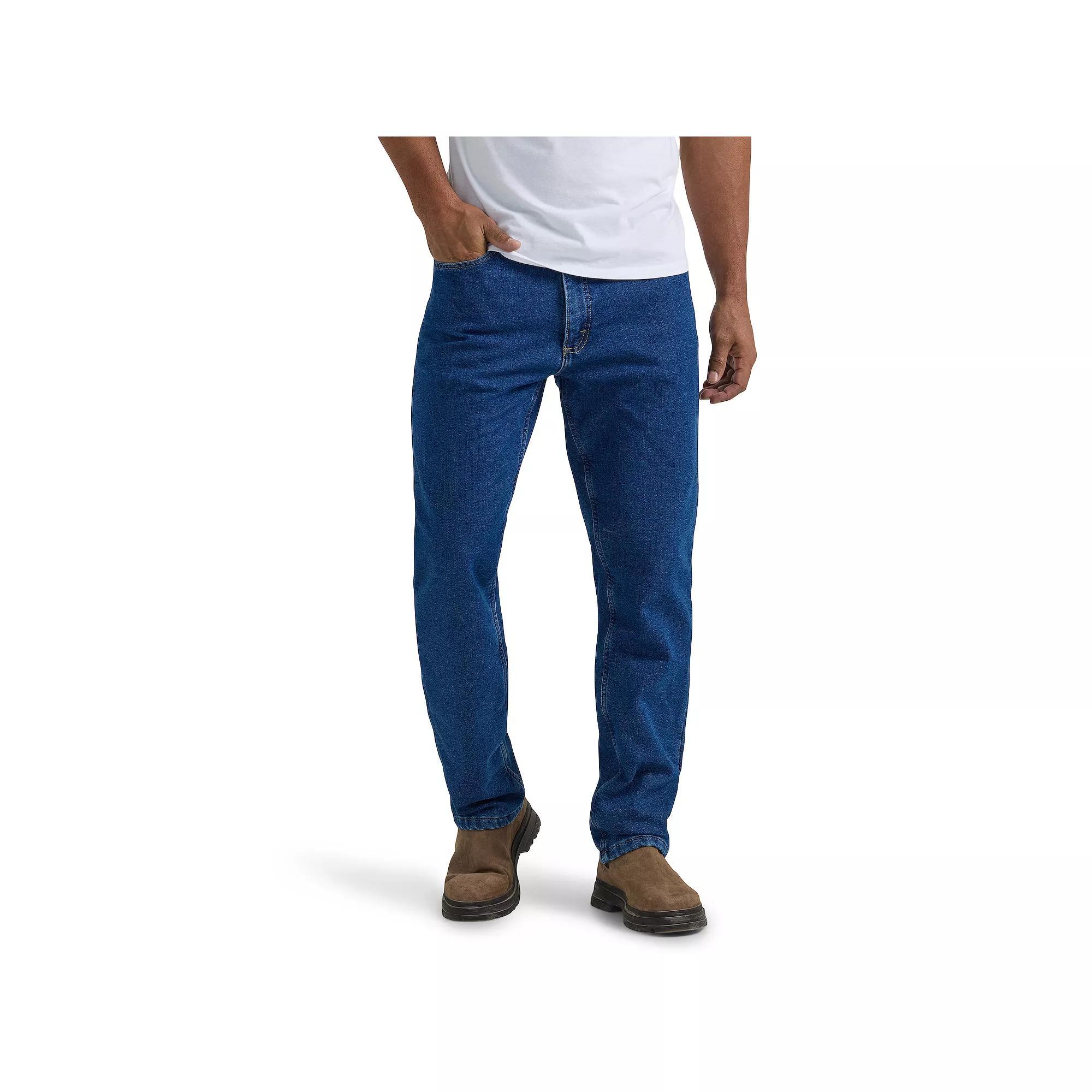 Mens Lee Legendary Relaxed Fit Fleece Lined Straight Leg Jeans Product Image