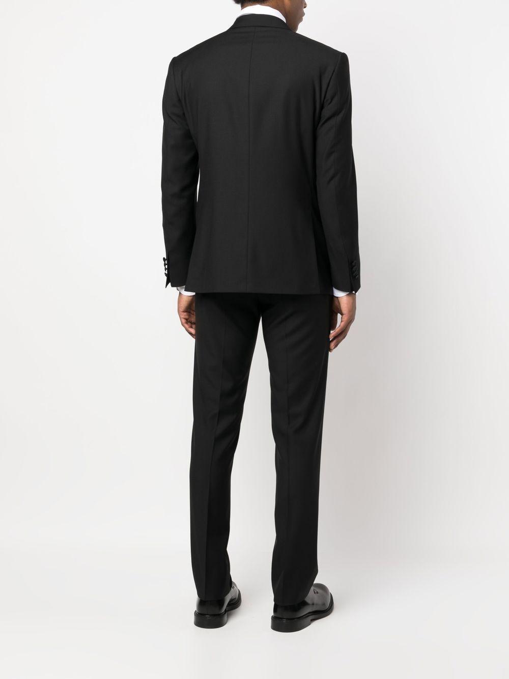 peak lapel single-breasted virgin-wool suit Product Image