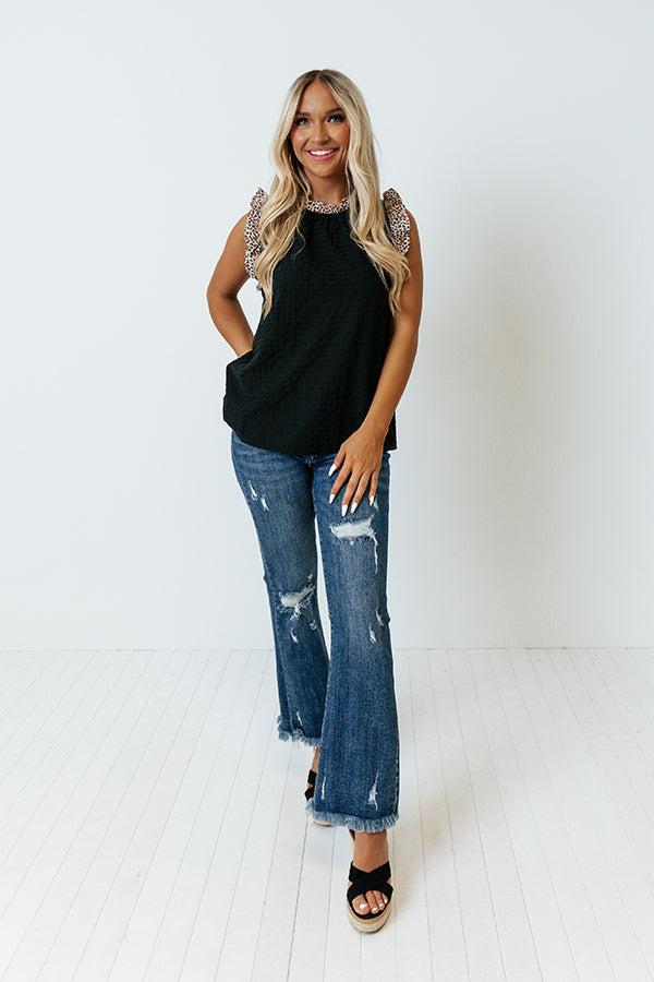 New Timezone Shift Top In Black Product Image