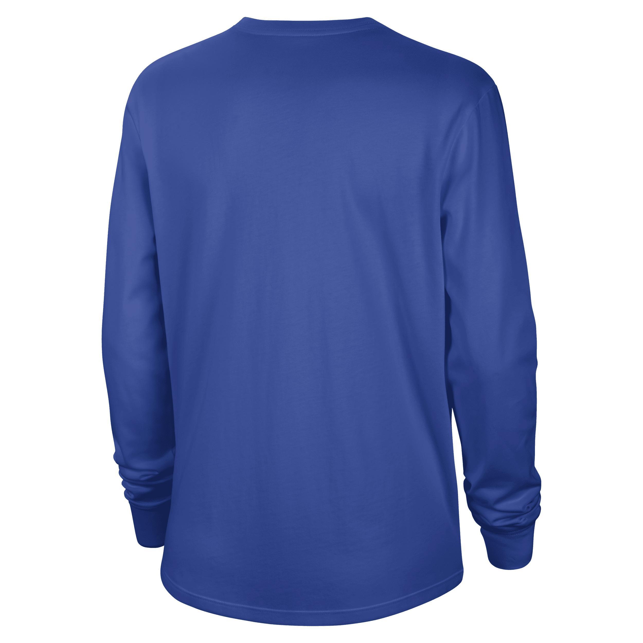 Womens Nike Purple Distressed Lsu Tigers Vintage-Like Long Sleeve T-shirt Product Image