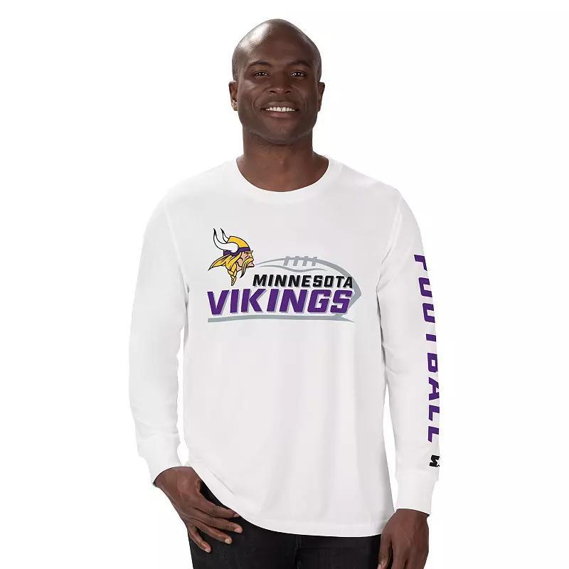 Men's Starter White Minnesota Vikings  Half Time Long Sleeve T-Shirt, Size: XL Product Image