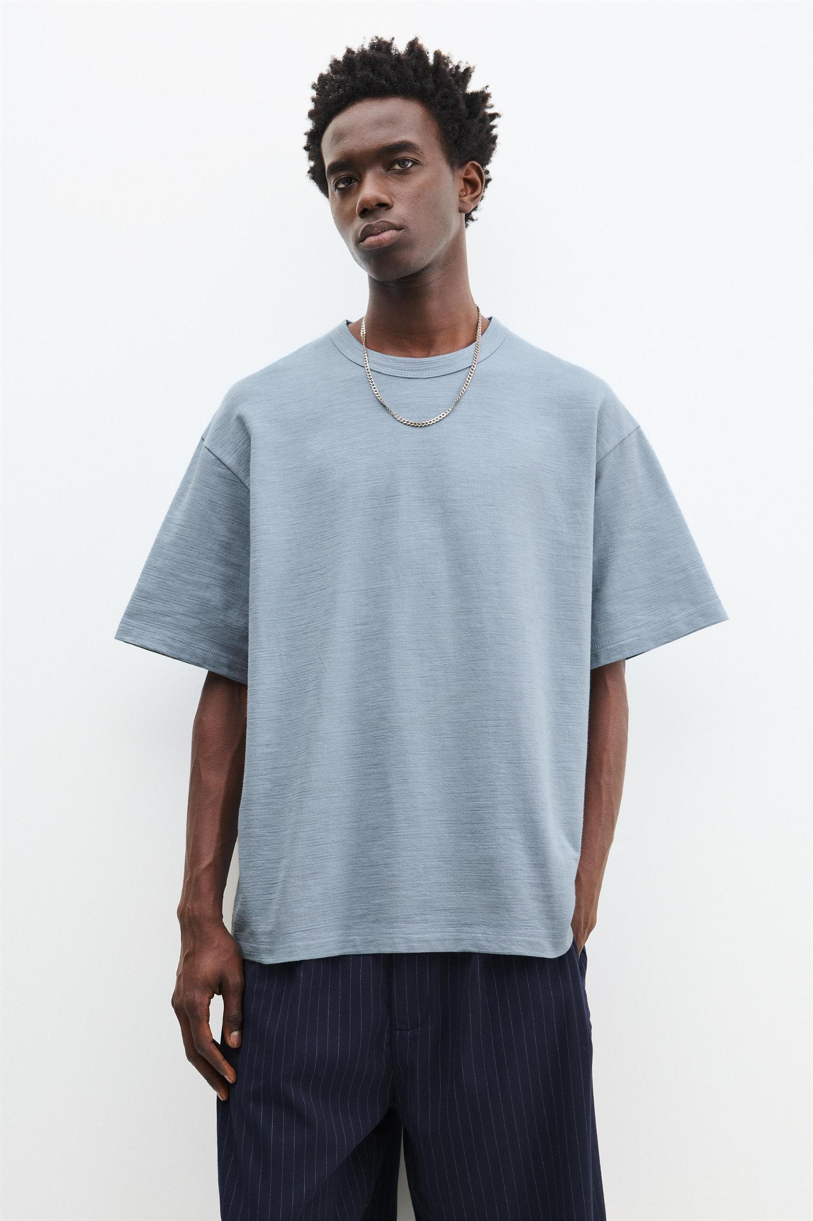Short sleeve textured T-shirt Product Image