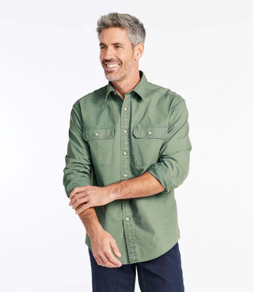 
                            Men's Sunwashed Canvas Shirt, Traditional Fit
                         Product Image