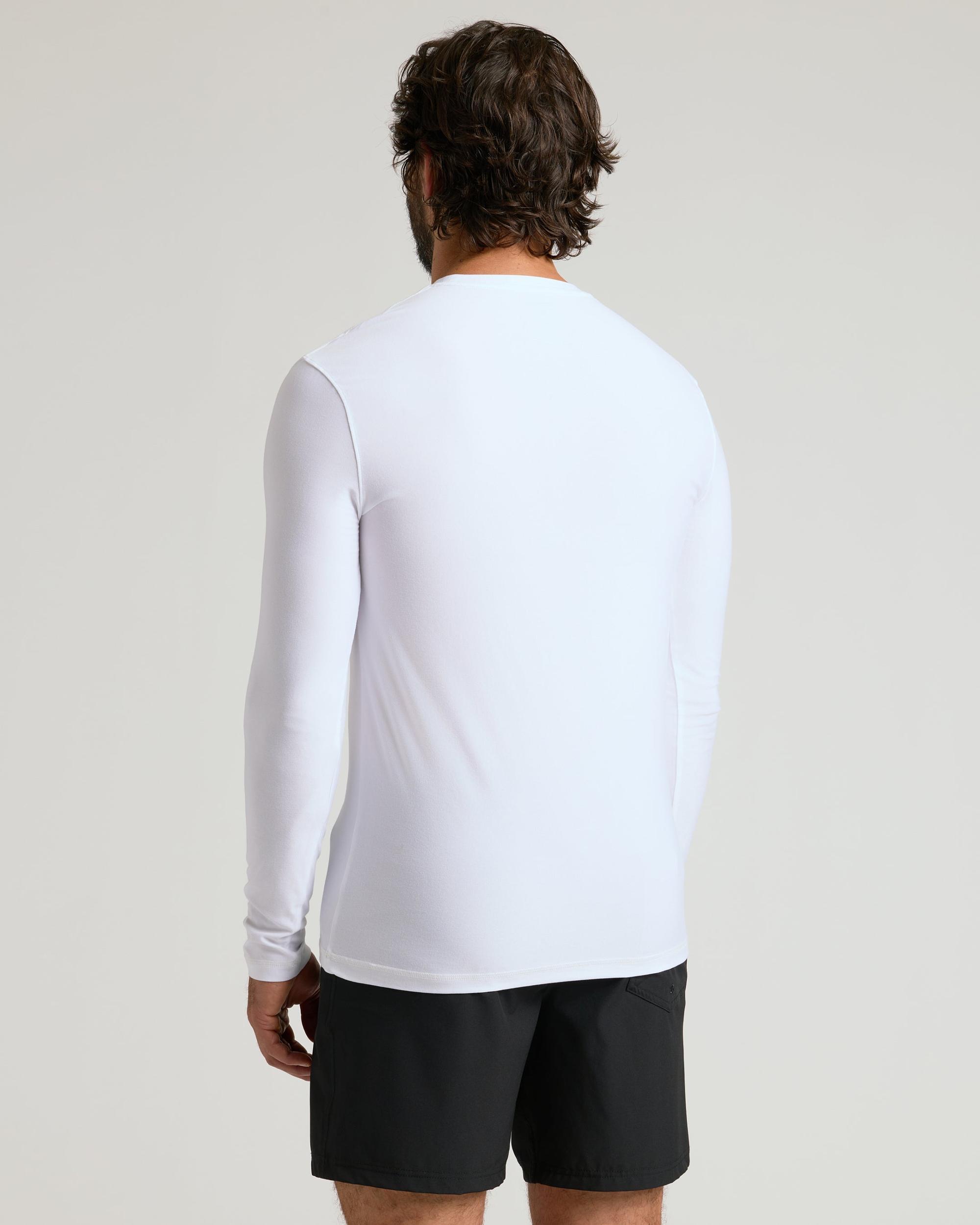 White Active Long Sleeve Crew T-Shirt Product Image