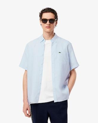 Short Sleeved Linen Shirt Product Image