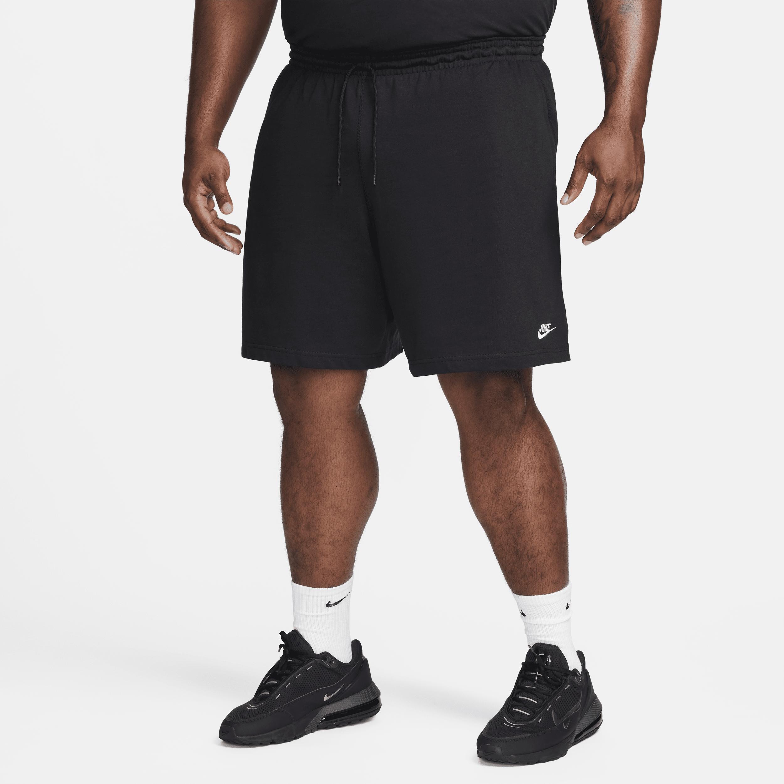 Big & Tall Nike Club Knit Shorts, Men's, Size: 3XL Tall, Black White Product Image