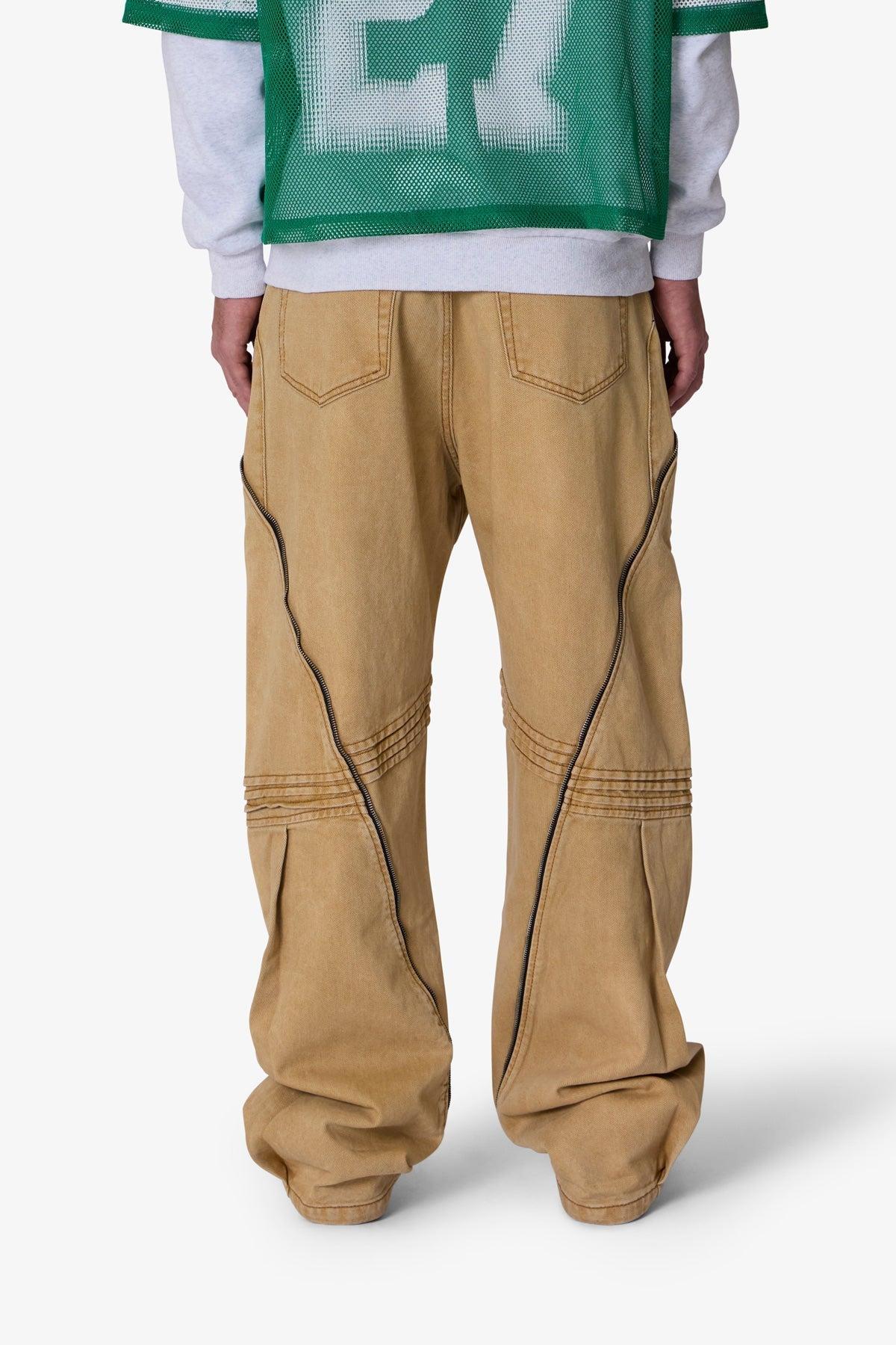 Ultra Baggy Grid Lock Denim - Brown Product Image