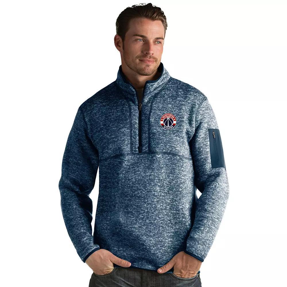 Mens Antigua Miami Heat Fortune Pullover Black Grey Product Image