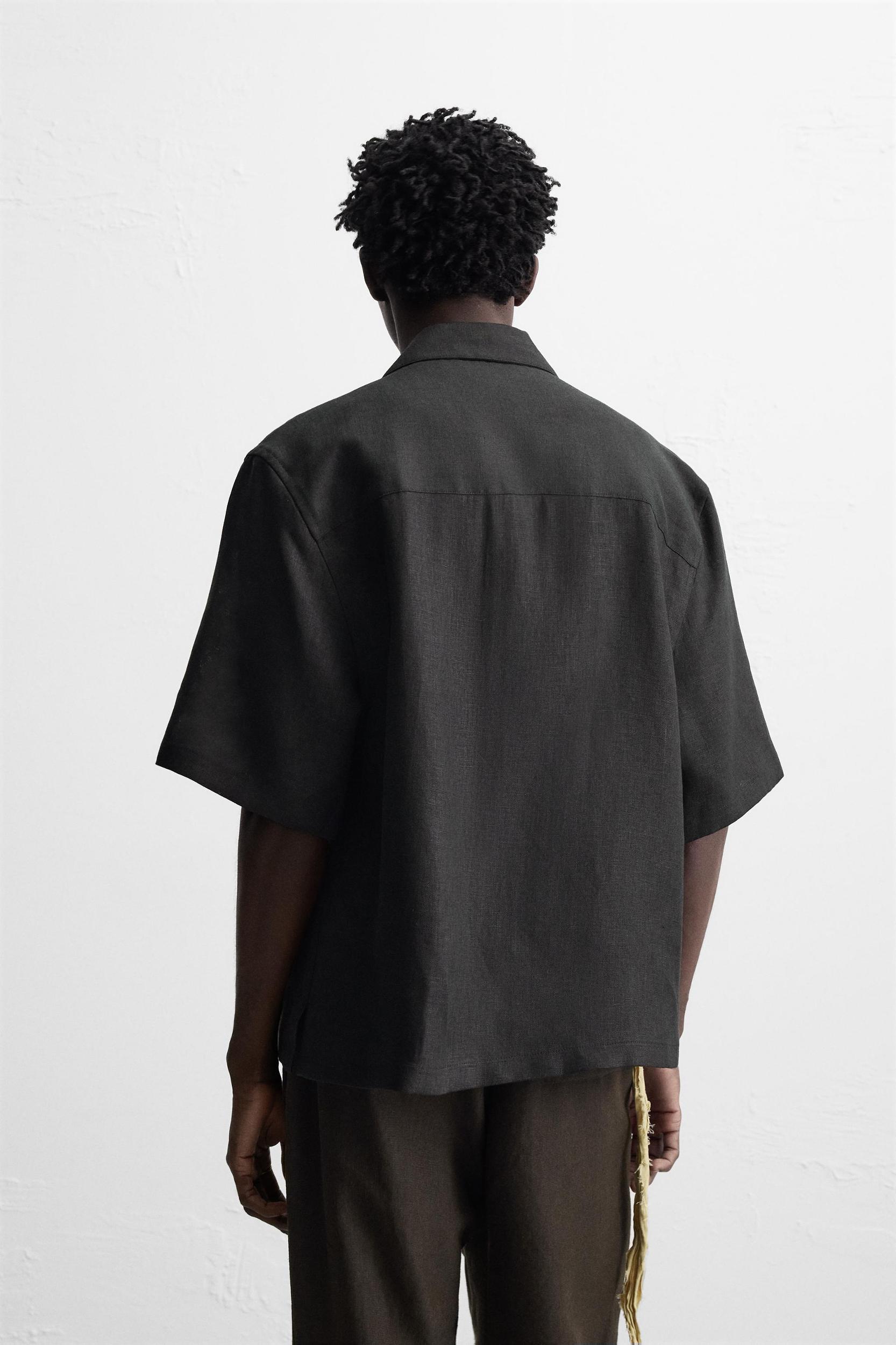 100% LINEN KIMONO SHIRT Product Image