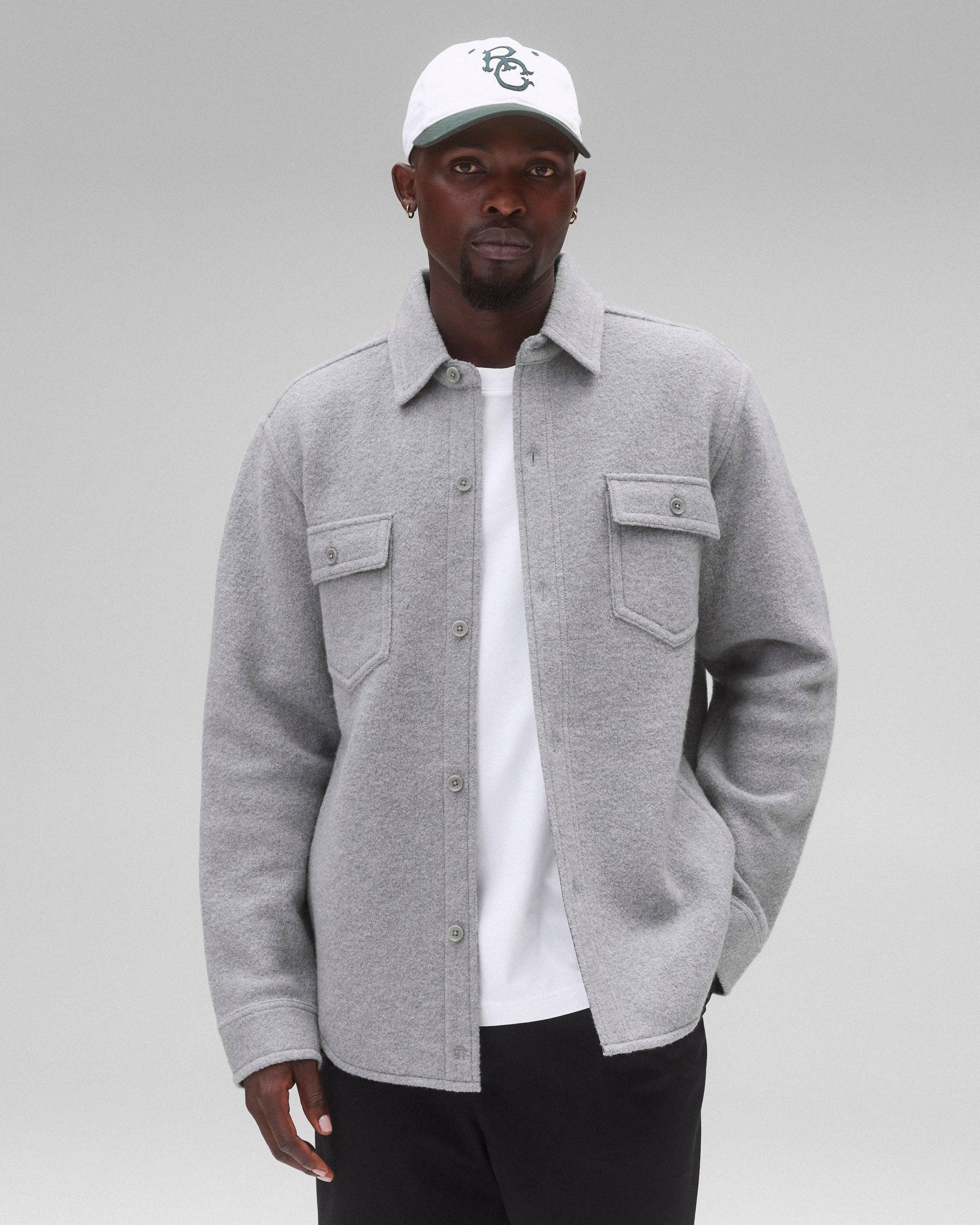 Boiled Wool Warden Overshirt Male Product Image