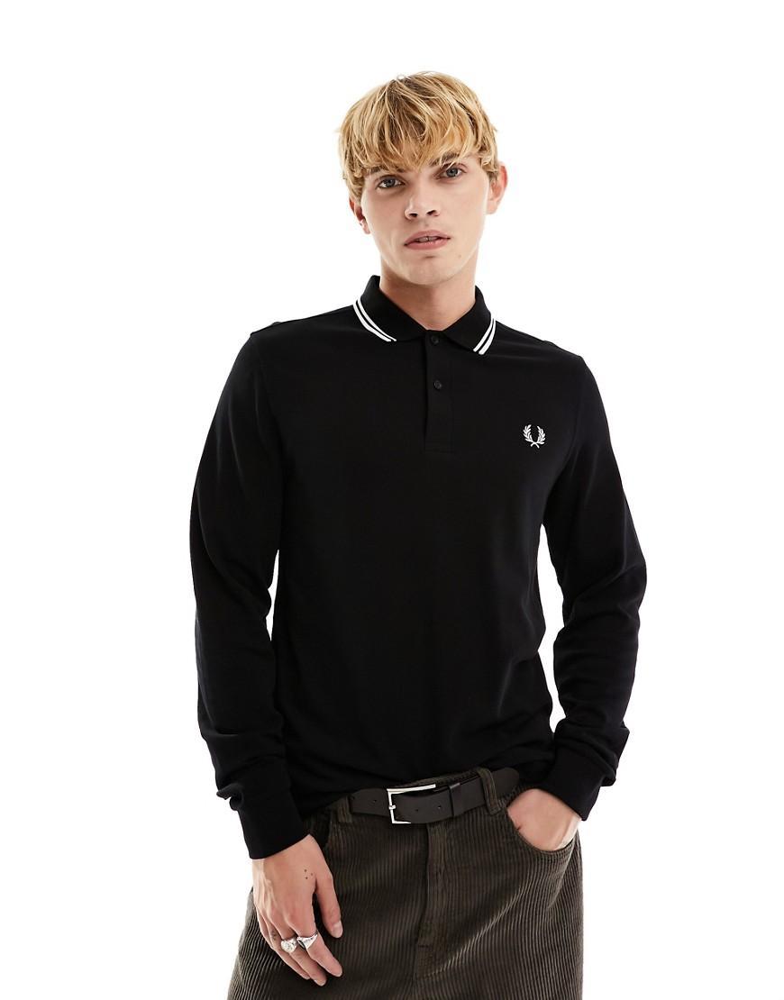 Fred Perry long sleeve twin tipped polo shirt Product Image