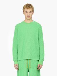 WAFFLE SWEATSHIRT in green | JW Anderson US  Product Image