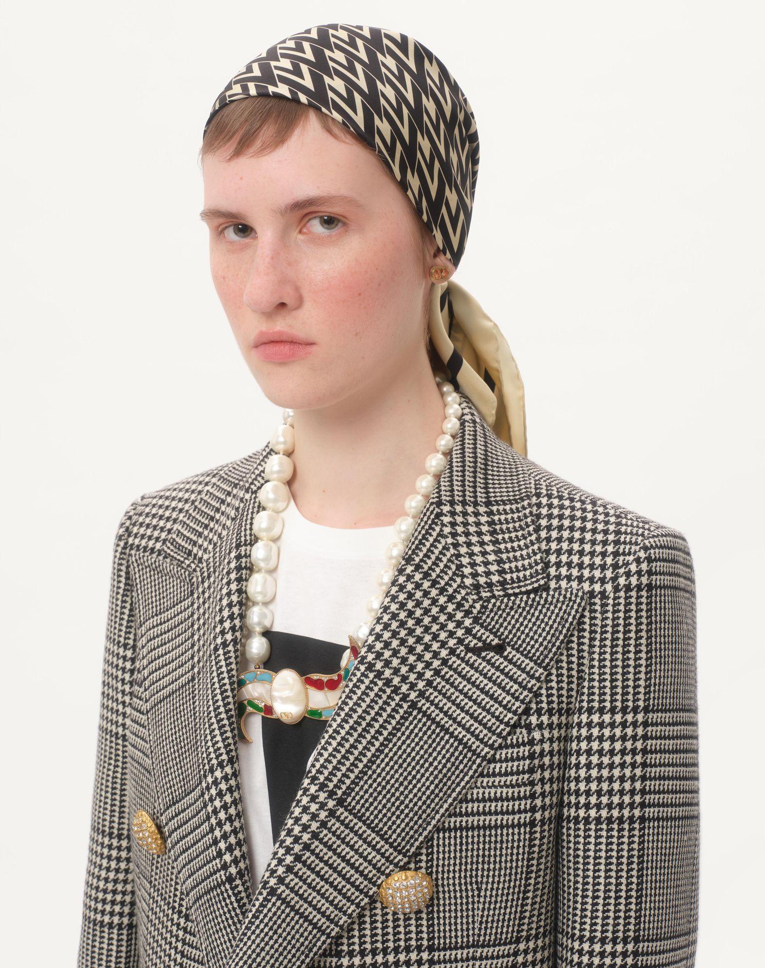 Toute La V Silk Scarf  Product Image