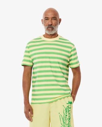 Stripe Print Jersey T-shirt Product Image
