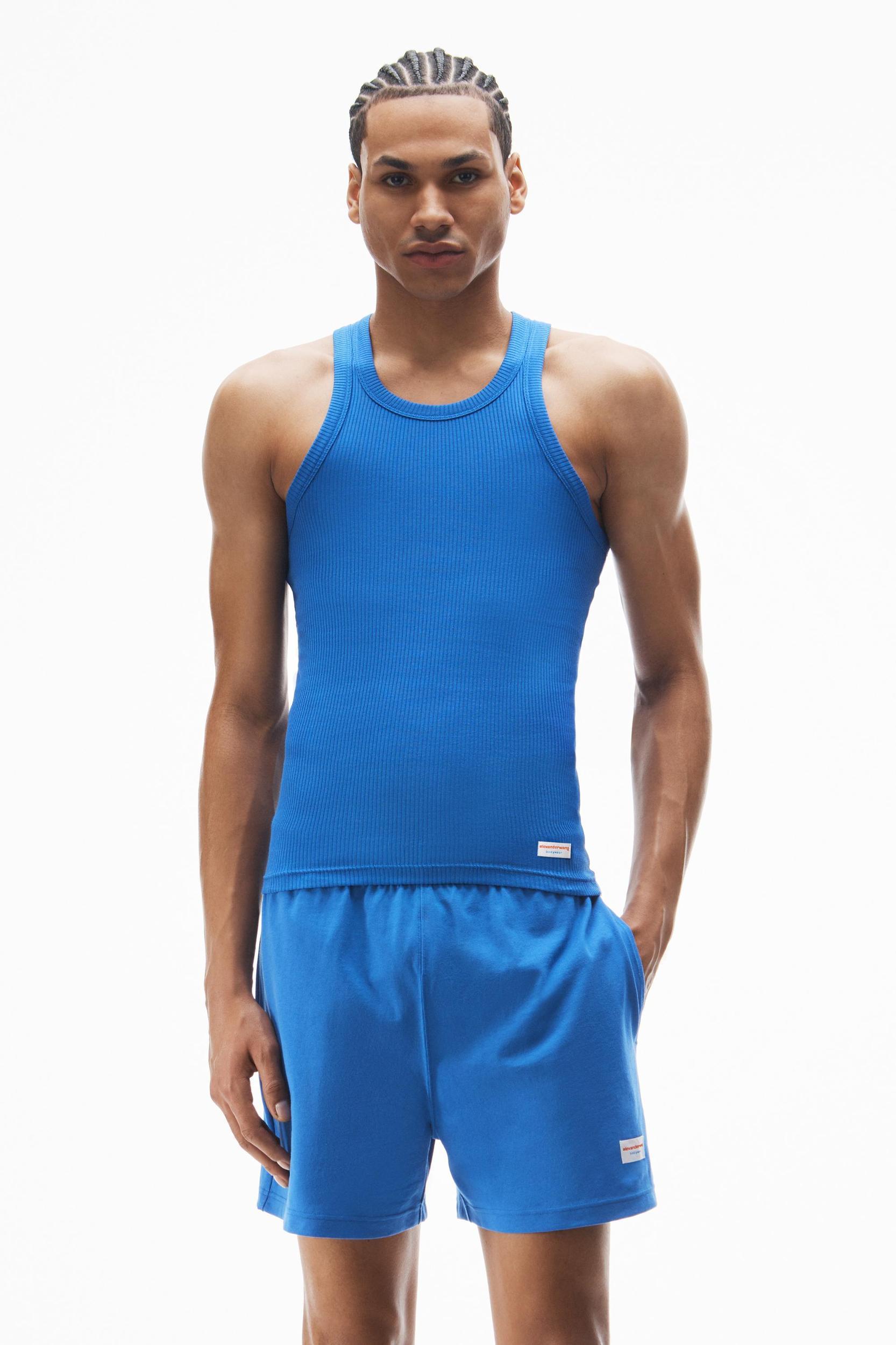 Men's Tank In Ribbed Cotton Jersey Product Image