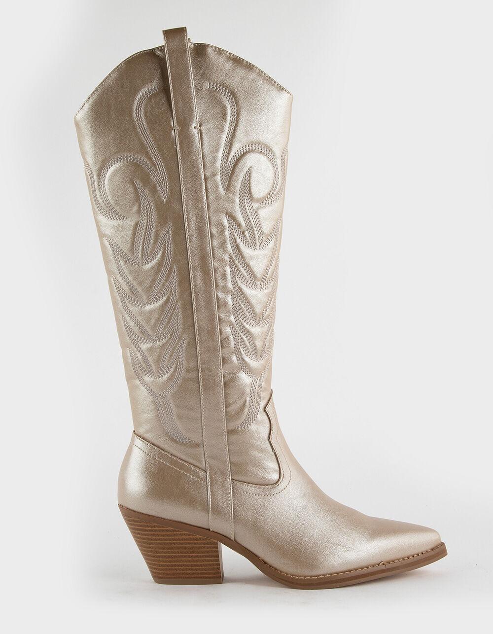 COCONUTS by Matisse Dixie Womens Tall Western Boots - GOLD Product Image
