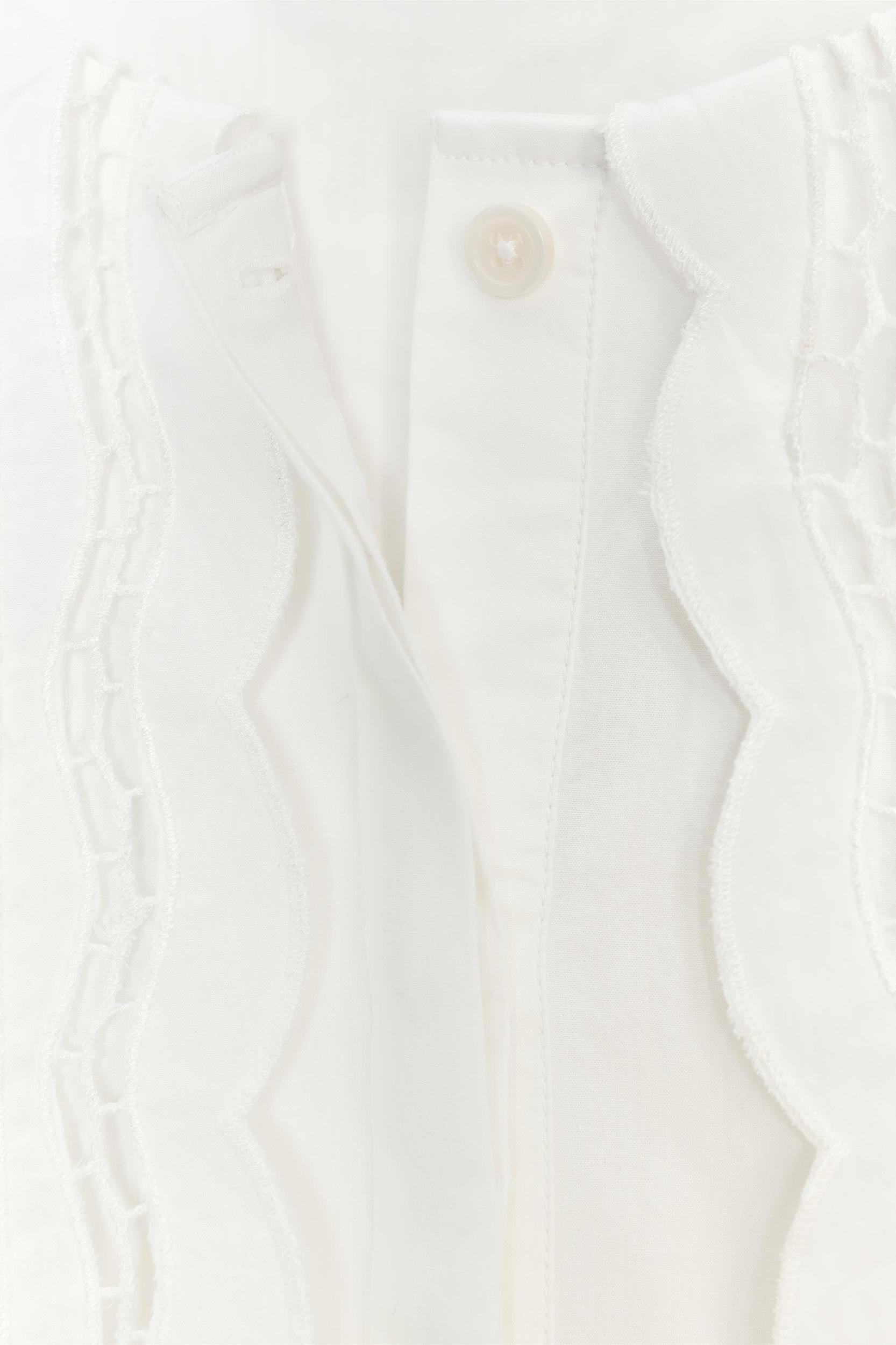 ZW COLLECTION EMBROIDERED COLLAR POPLIN SHIRT Product Image